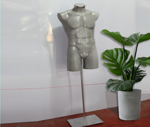 Maniquí de hombre soporte de piso