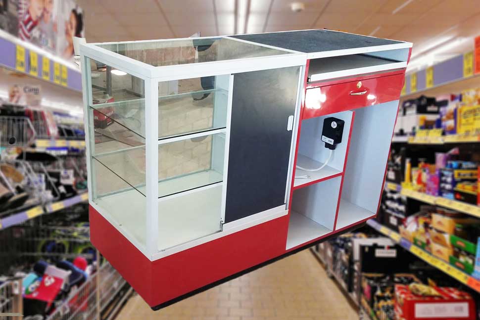 Exhibidores, Vitrinas y Accesorios para Negocios, Tiendas y Comercio en Minatitlán, Coatzacoalcos y Cosoleacaque, puntos de venta y modulos de cobro o atención al cliente