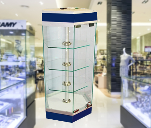 Vitrina Exhibidor de Mostrador Hexagonal 60x40 cm