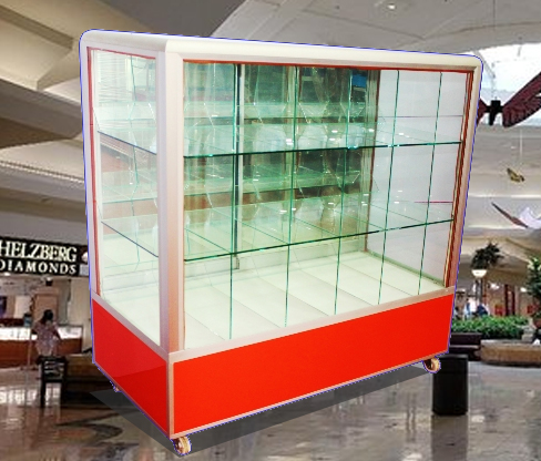 Vitrina Exhibidor para Dulces con Ruedas